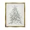Stupell Industries Nautical Christmas Tree Sea Life Framed Floater Canvas Wall Art